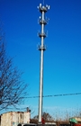 Fişli Haberleşme Anteni Tek Tüplü Monopole Kule Sıcak Daldırma Galvanizli
