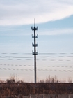Küçük Zemin Alanlı İletişim Tek Tüplü Anten Kulesi
