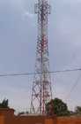 Sinyal TV Radyo Sıcak DIP Galvanizli Çelik Anten Mobil Kule 10-80m