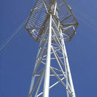 Üçgen sıcak daldırma galvanizli Telekom Guyed Tower