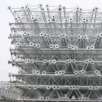 120 Feet 3 Ayaklı Tüp Kendinden Destekli Haberleşme Kulesi Sıcak Daldırma Galvanizli