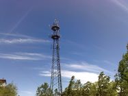 Telekomünikasyon için 4g Gsm Tv Anten Radyo 330km / H Açı Çelik Kule