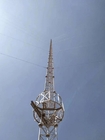 Sıcak Daldırma Galvanizli Çelik Gergili Tel Kule Direk Haberleşme Anteni 30m/S