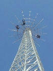 Çelik 30m Anten Guy Tel Kule Kafes Üçgen Üçgen Direk