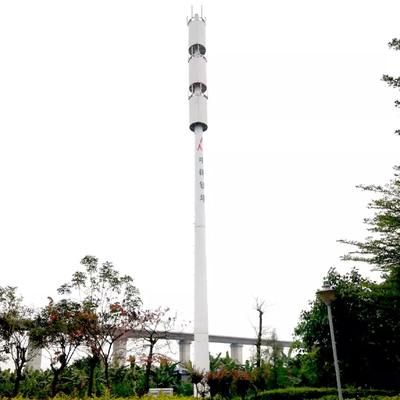 15 Mtr Guyed Mast Boru Çelik Direk Telekomünikasyon Anten Boru Kulesi Galvanizli