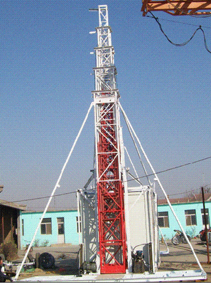 20m - 32m Kırmızı Beyaz Hızlı Dağıtım Kulesi 20'' Oda Teleskopik