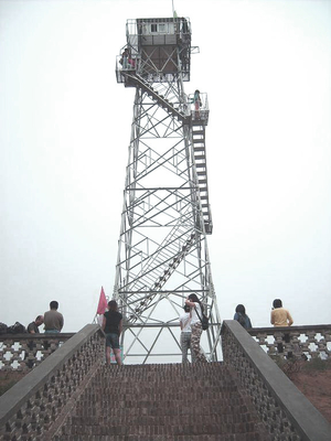 10m Açılı Çelik Hapishane Bekçi Kulesi Sıcak Daldırma Galvanizli